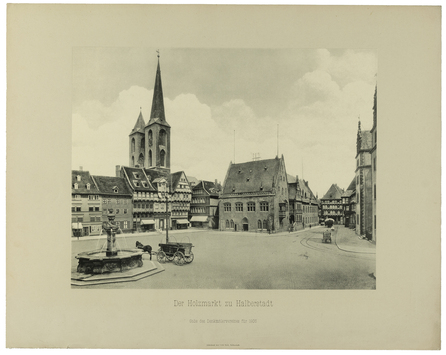 Vorschaubild Halberstadt: Holzmarkt. Gabe des Denkmälervereins für 1905, Lichtdruck Louis Koch, Halberstadt
